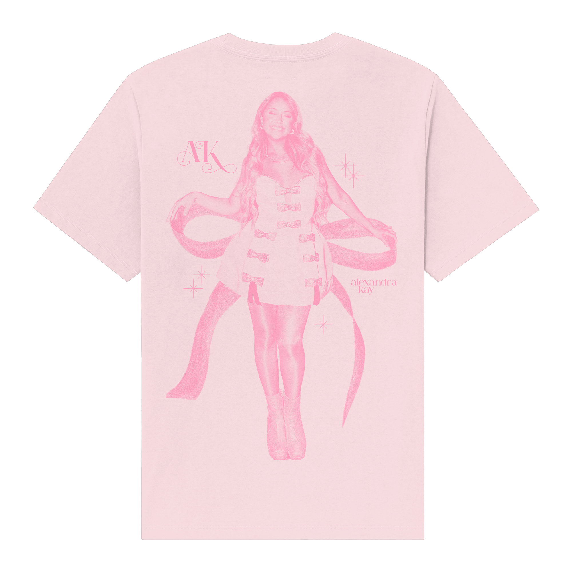 Bow Light Pink Tee
