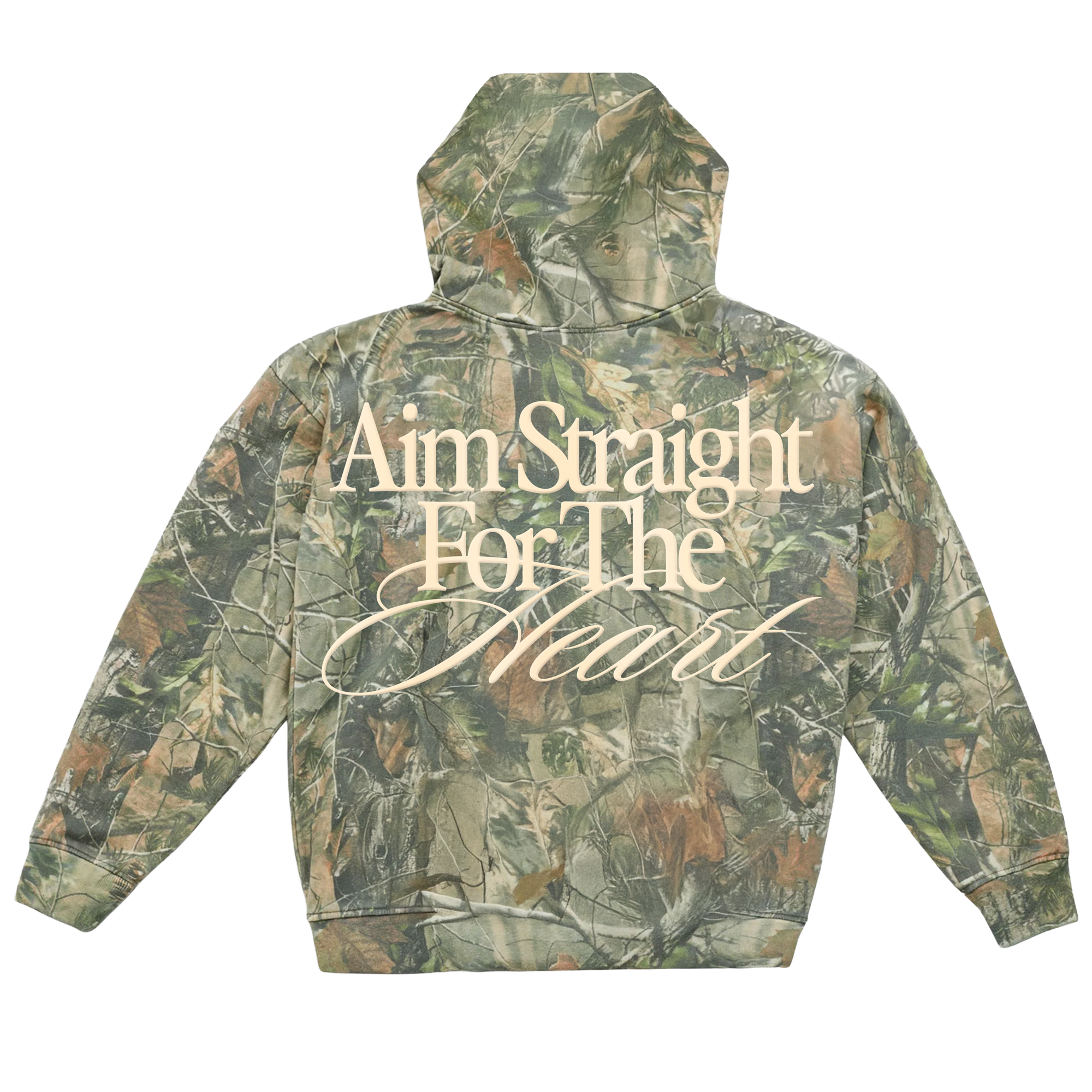 Straight For The Heart Camo Hoodie