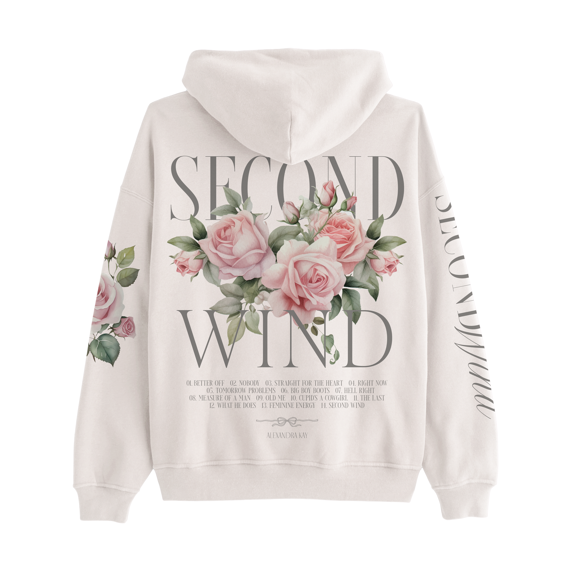 Rose Ivory Hoodie