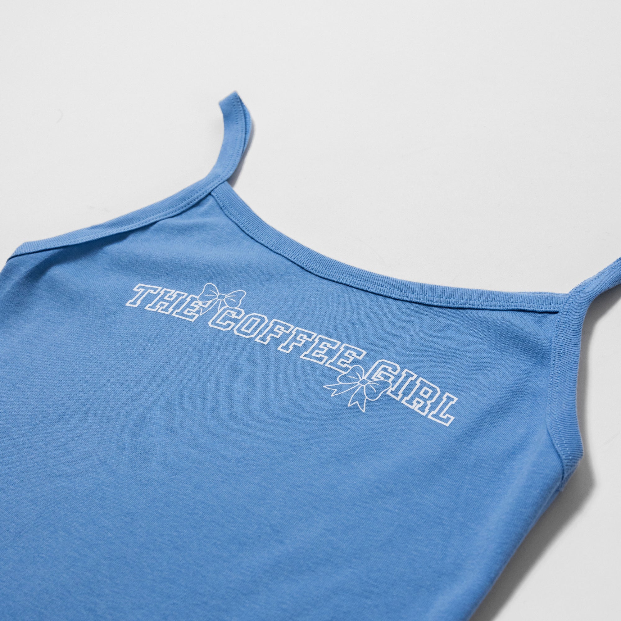 Coffee Girl® Baby Blue Strap Tank