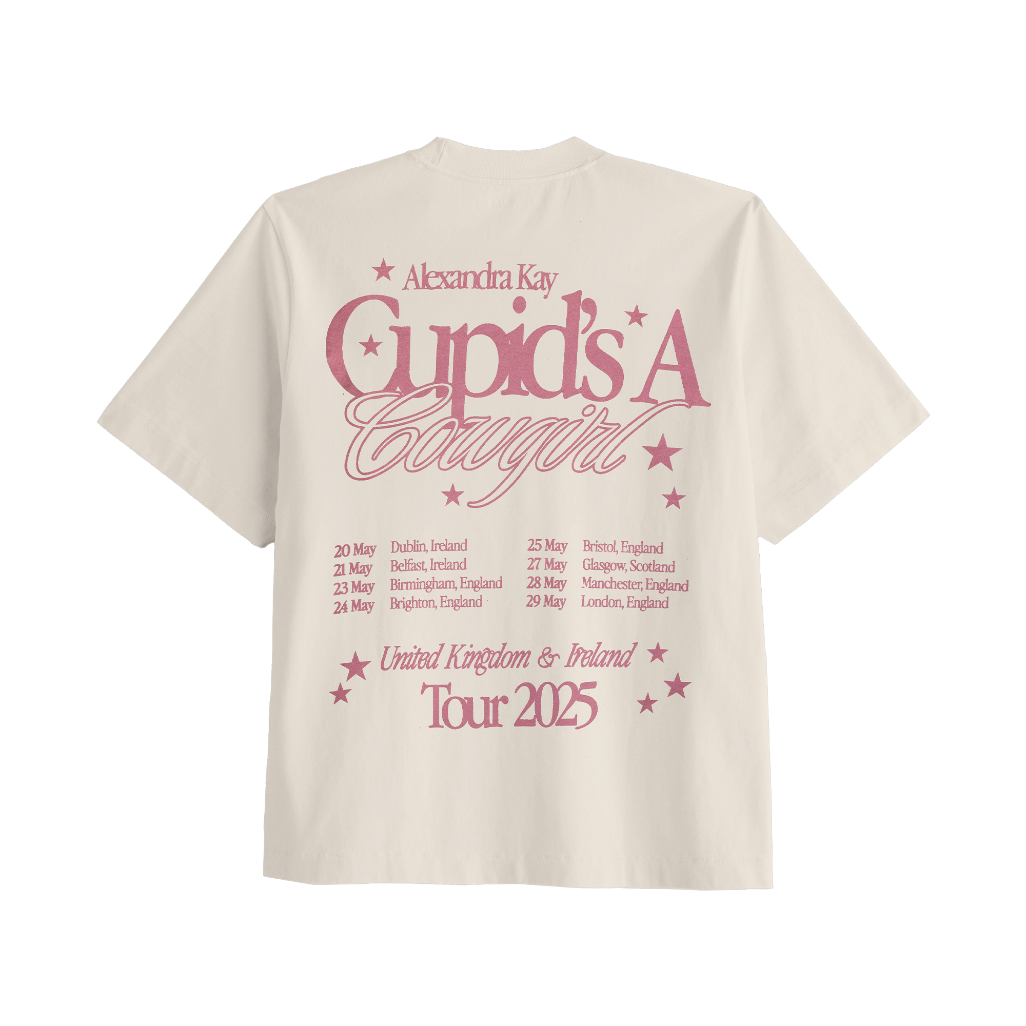 Cupid's a Cowgirl UK/Ireland Tour Tee