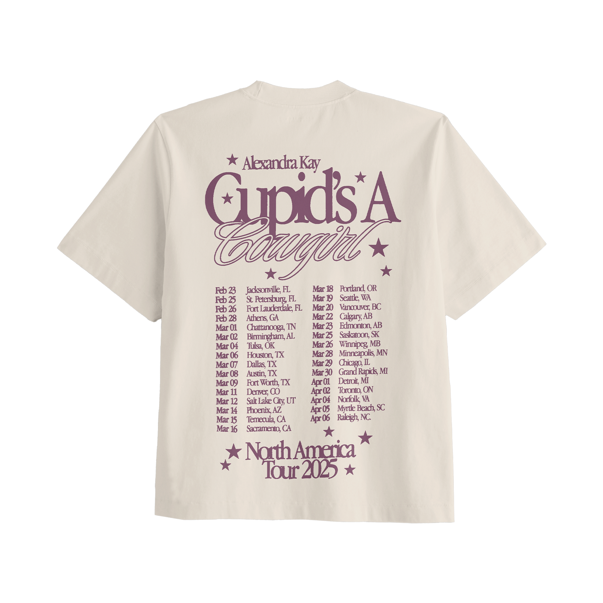 Cupid's a Cowgirl US Tour Tee