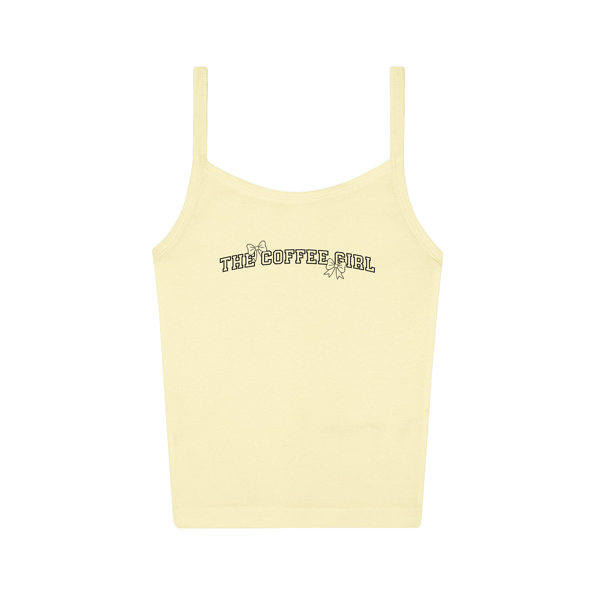 Coffee Girl® Baby Yellow Strap Tank