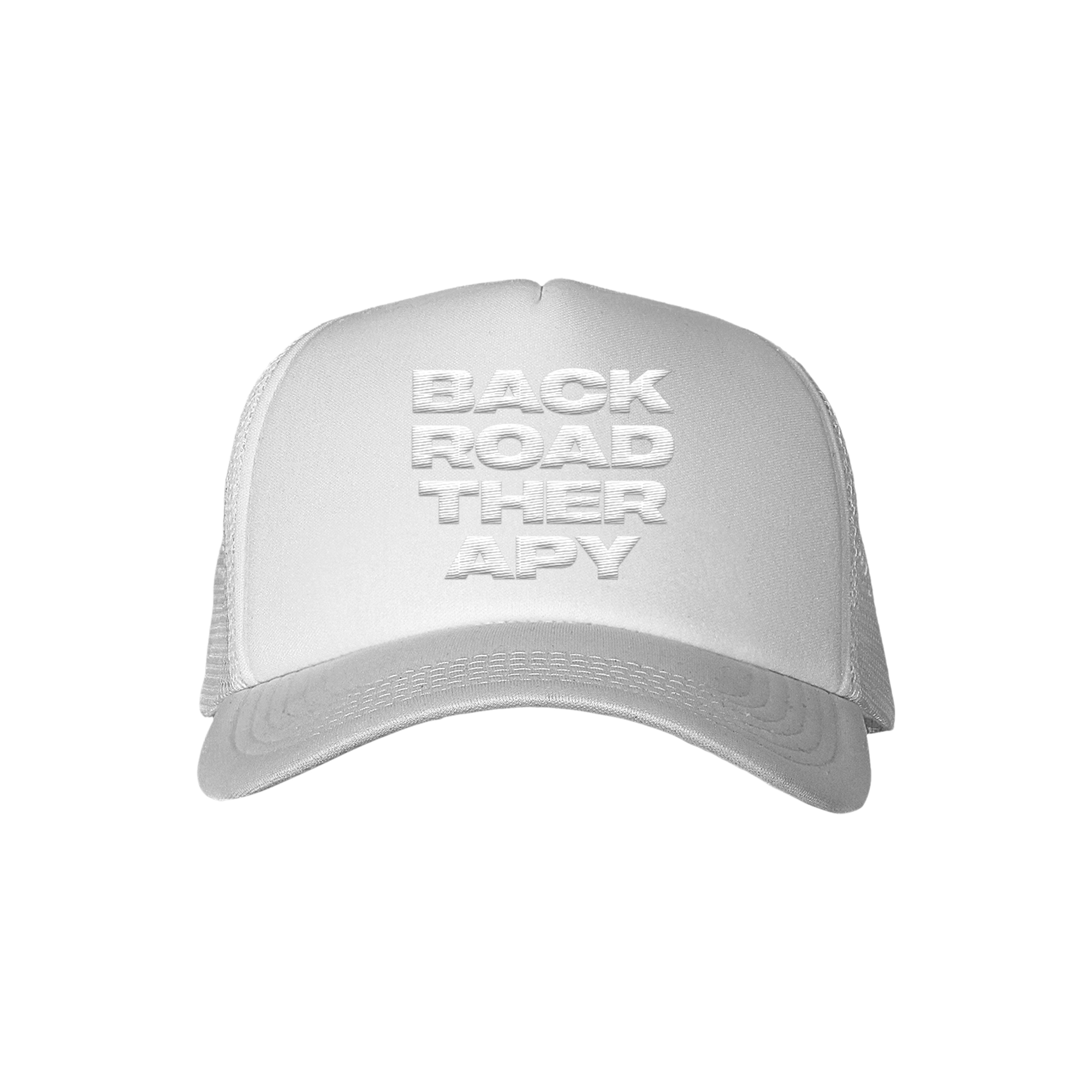Back Road Therapy White Trucker Hat