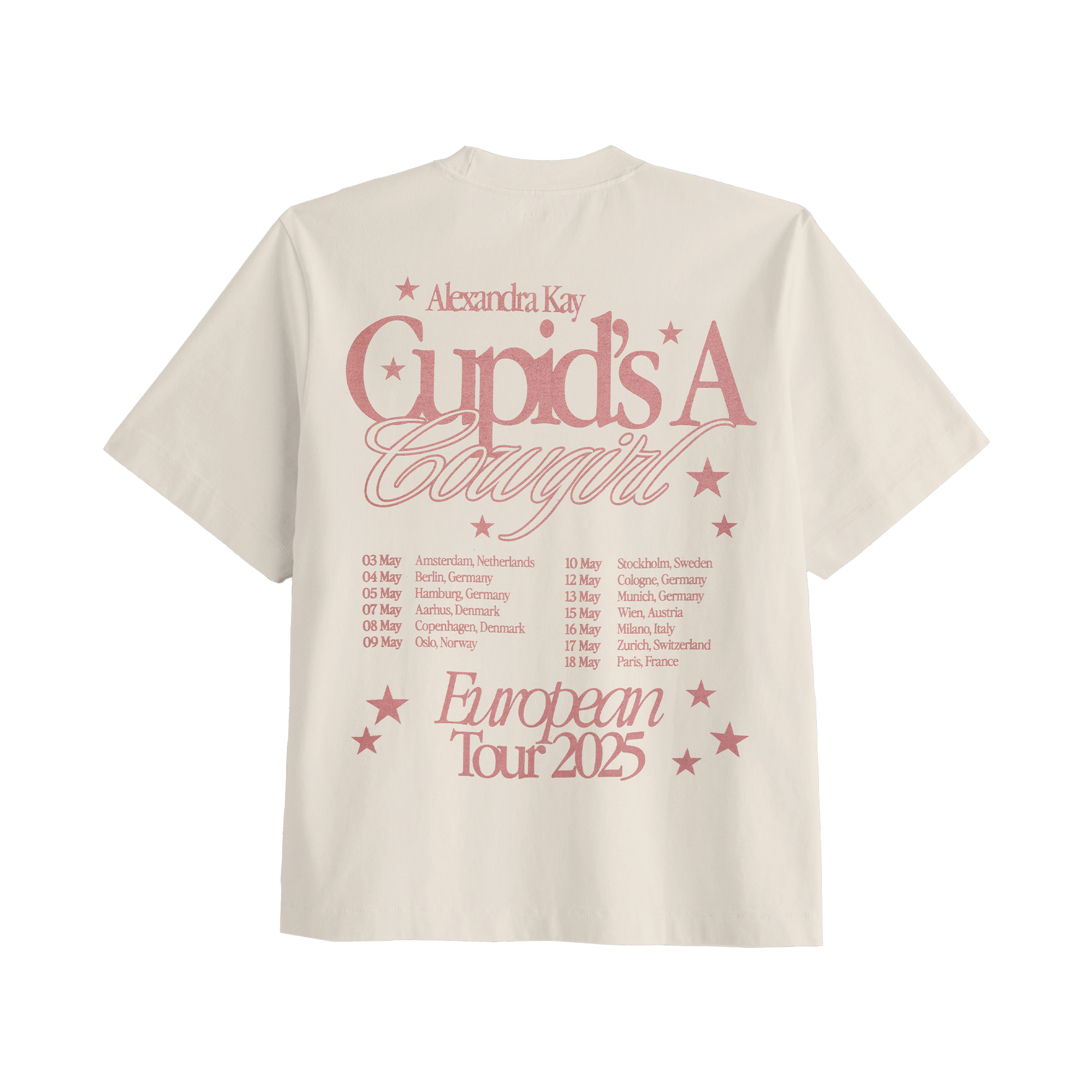 Cupid's a Cowgirl EU Tour Tee