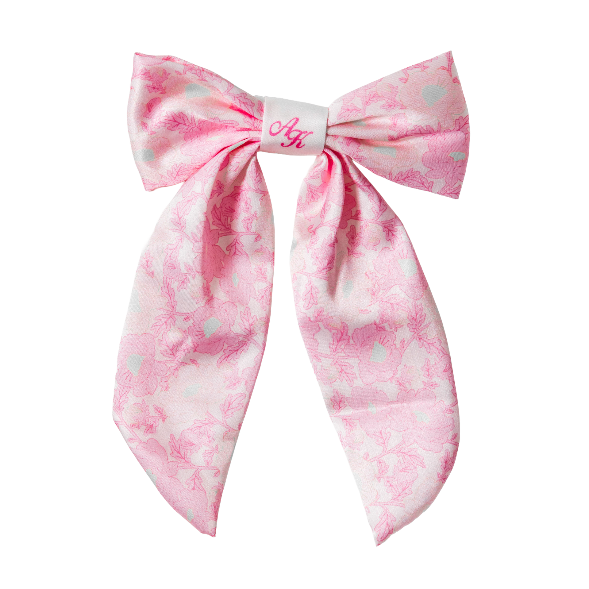 m*m様 Apolina Print Hair Bow Calico Pink Pink Bloom Hair Bow