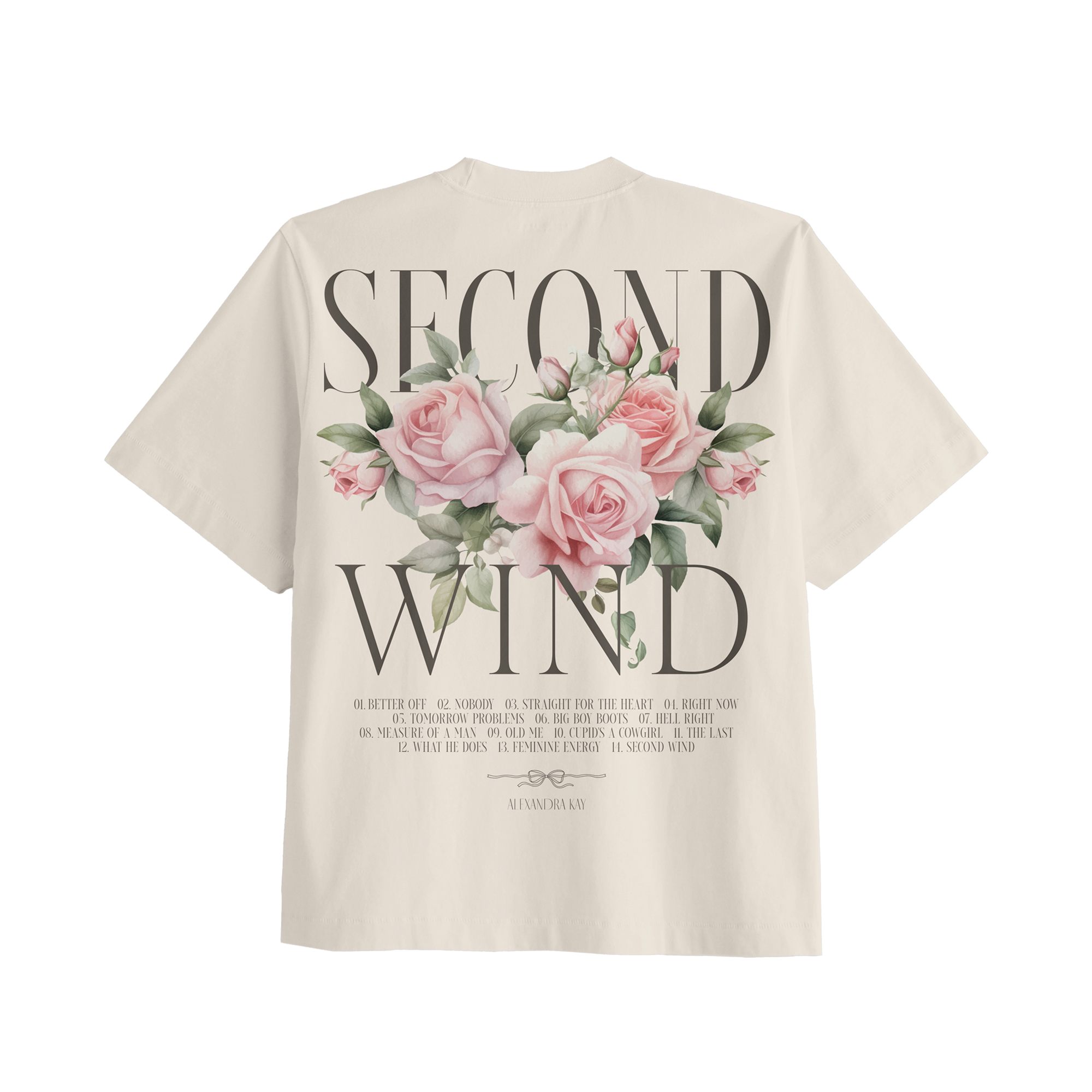 Second Wind Album Natural Tee