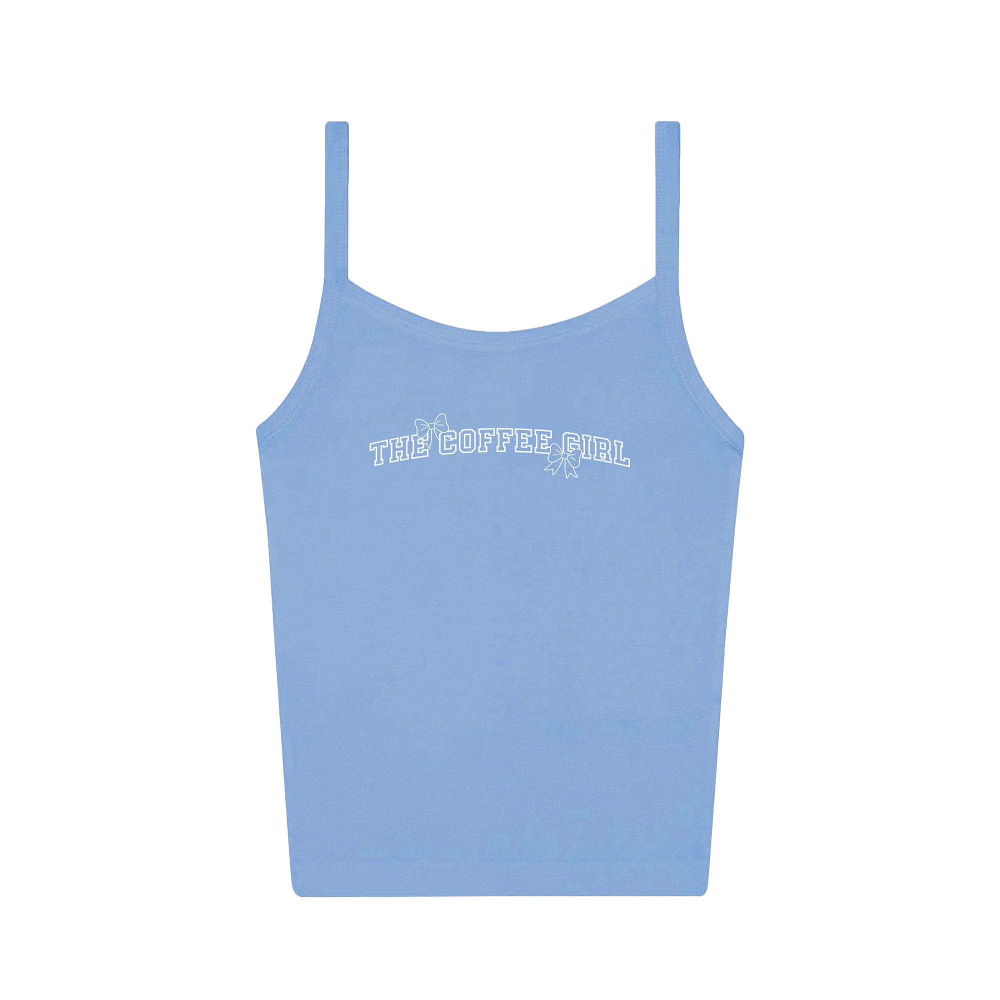 Coffee Girl® Baby Blue Strap Tank