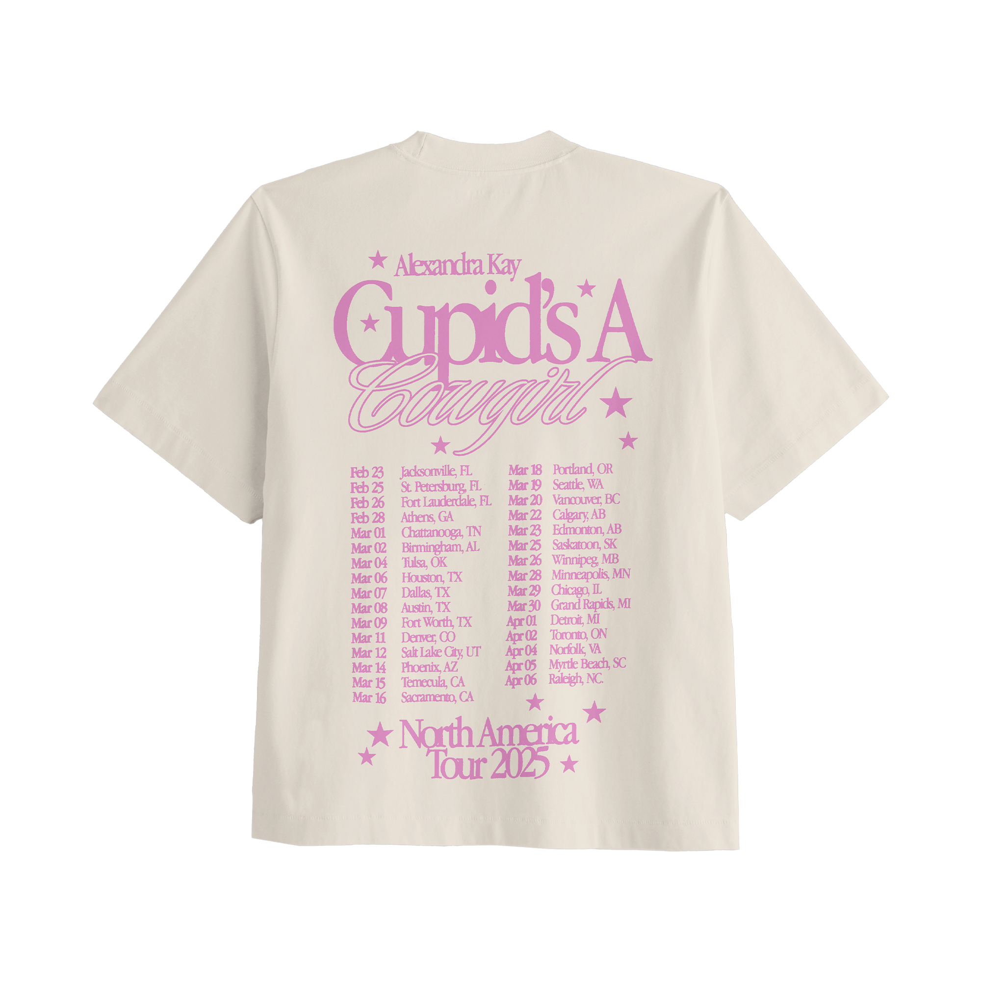 Cupid's a Cowgirl US Tour Tee